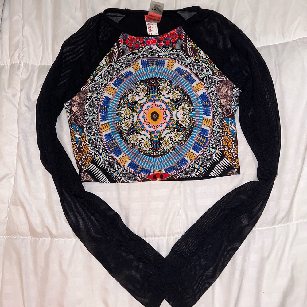 Brand new boho swim top